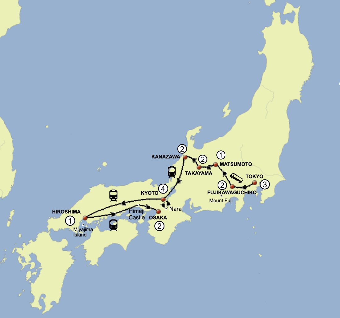 Autumn Jewels Of Japan Tour 2026 Map Autumn Jewles Of Japan 2026 